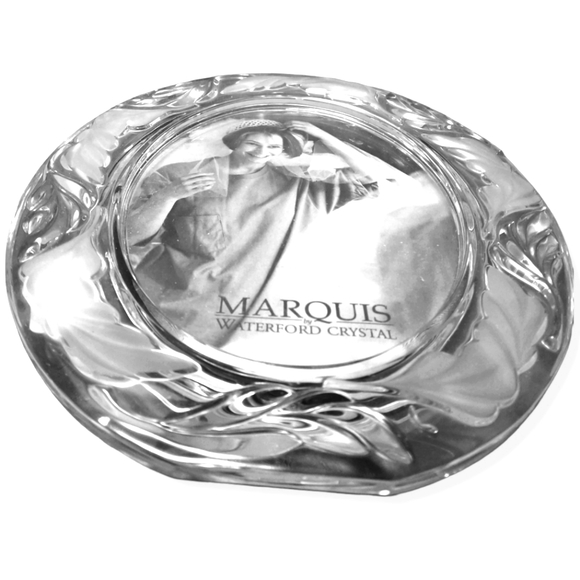 Waterford Crystal Frame 5x7  Oval marquis NWT - Picture 2 of 5